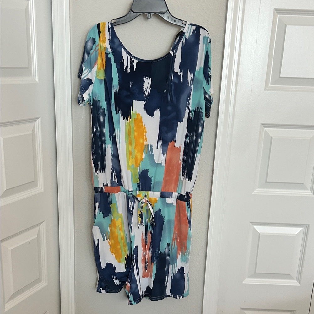 Colorful Abstract Print romper